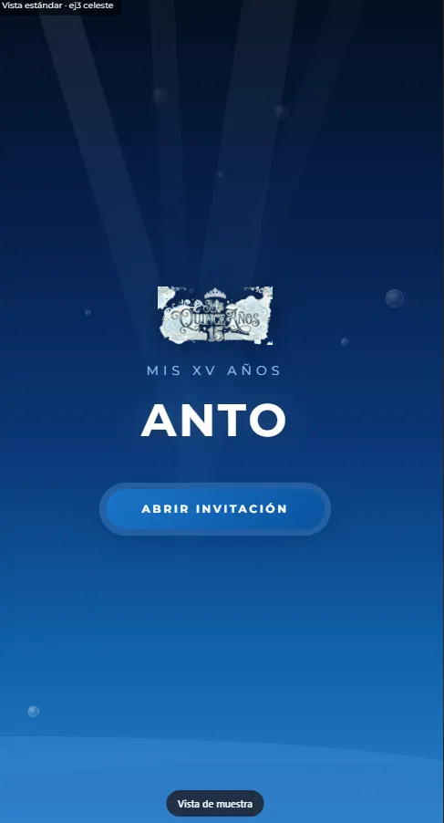 Vista previa Celeste